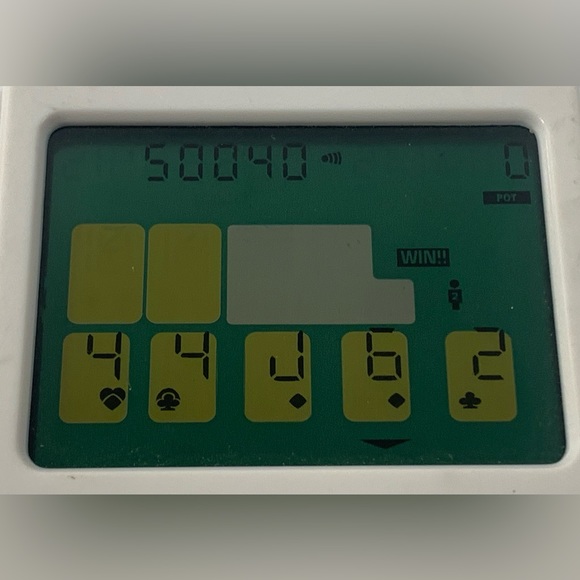 MGA Texas Hold Em Poker Handheld Electronic Game NEW BATTERIES- TESTED - Picture 7 of 9